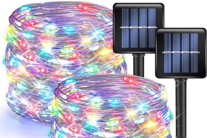 “Dazzle Bright waterproof multi-colored string lights for indoor and outdoor decoration.”