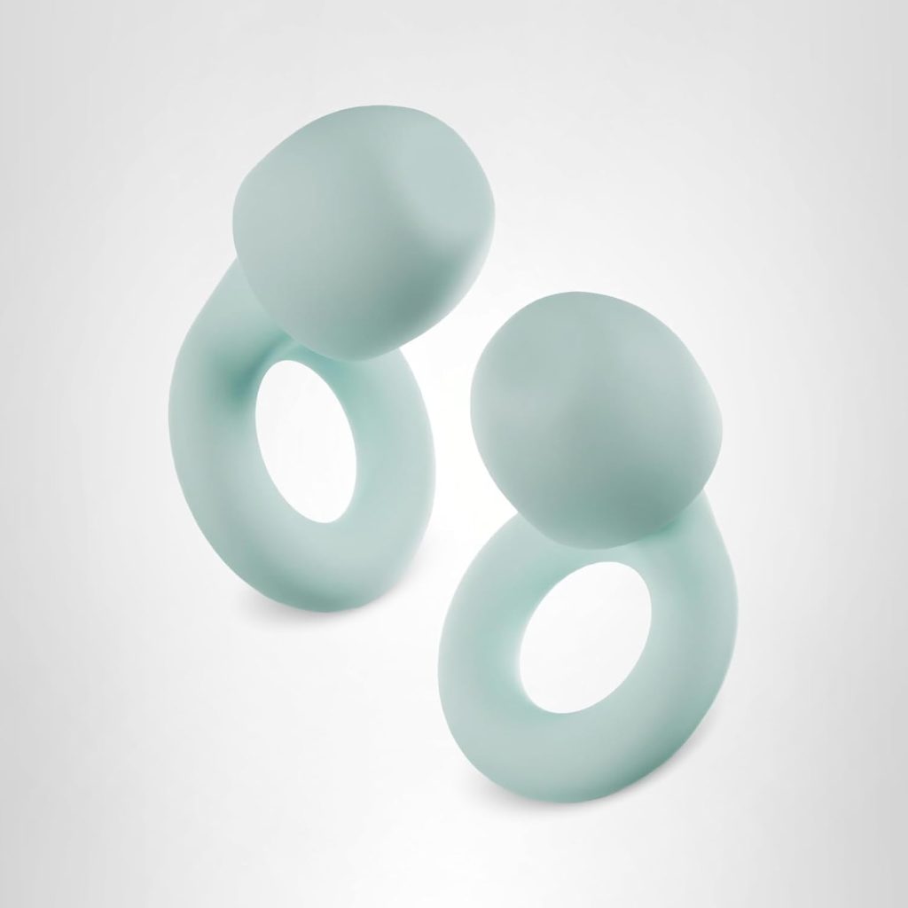 Loop Quiet Ear Plugs in soft silicone design with compact circular shape.