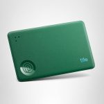 Tile Life360 Slim Bluetooth Tracker in wallet-friendly design, ultra-thin smart tracking device for finding lost items using app connectivity.