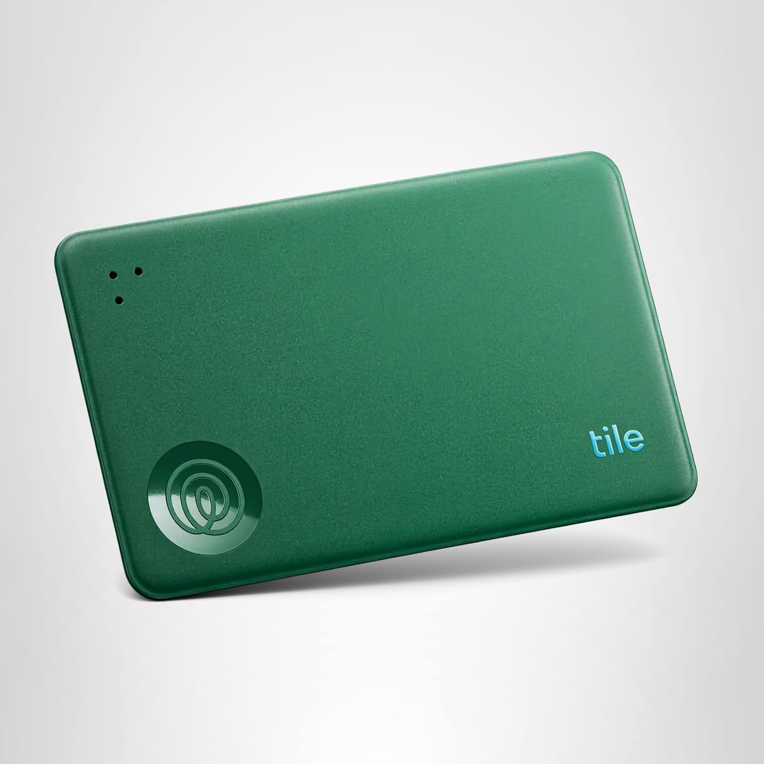 Tile Life360 Slim Bluetooth Tracker in wallet-friendly design, ultra-thin smart tracking device for finding lost items using app connectivity.