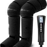 Christmas Compression Leg Massager for calves and feet – adjustable compression, reduces swelling and leg fatigue, home massage device.